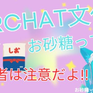 【VRChat文化】のお砂糖とお塩とは？お砂糖の定義について